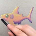 آموزش تصویری نقاشی با مداد رنگی